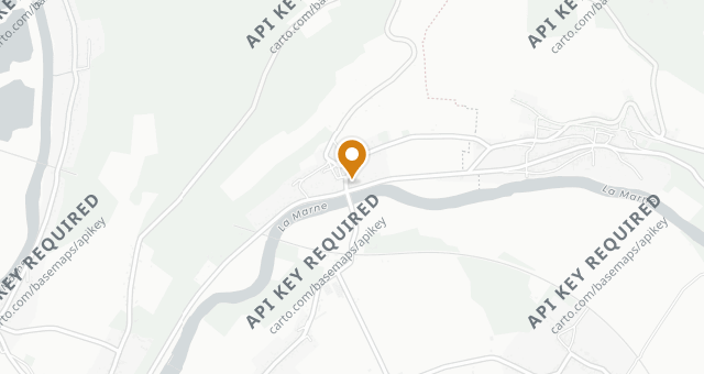 Map showing Auberge du Lion d’Or