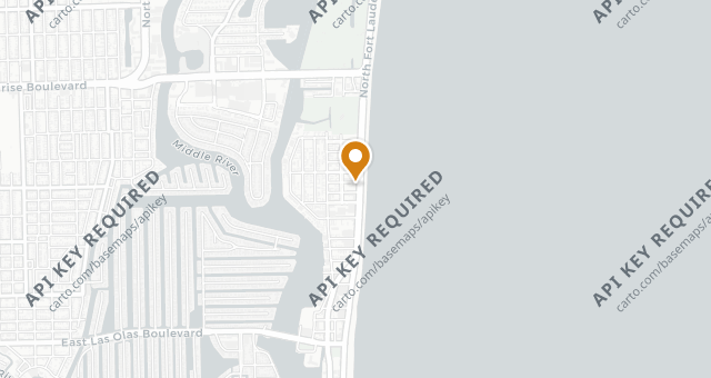 Map showing Evelyn’s Fort Lauderdale