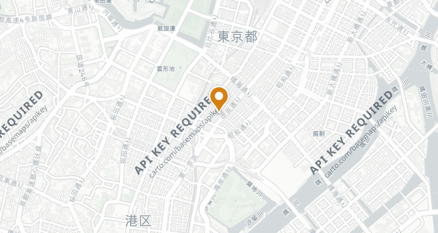 Map showing Ginza Fukuju