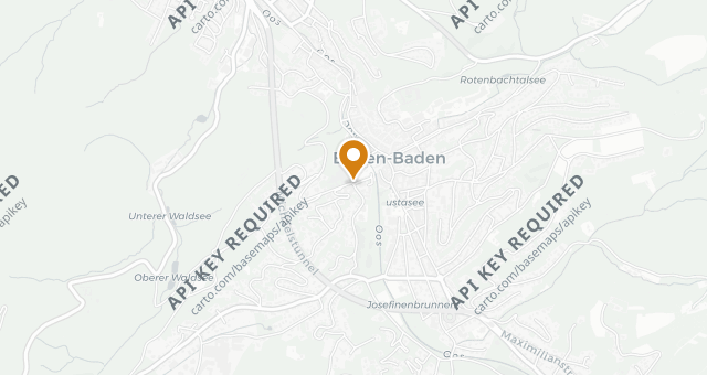 Map showing Restaurant JB Messmer - Theaterkeller