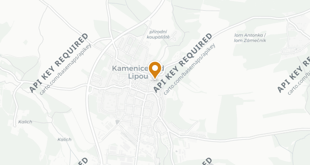 Map showing Pivovar Kamenice nad Lipou
