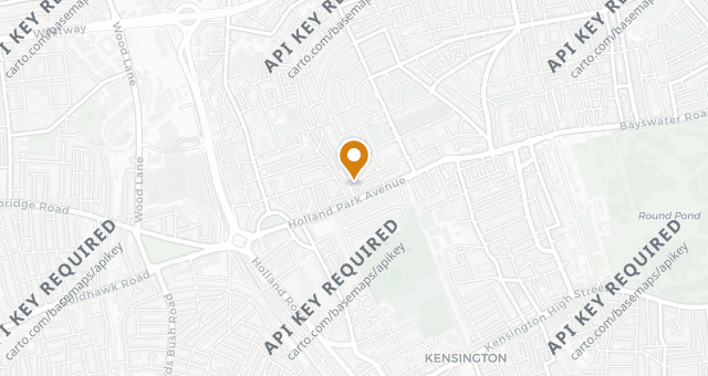 Map showing Six Portland Road