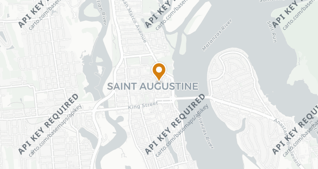Map showing Columbia Restaurant - St. Augustine