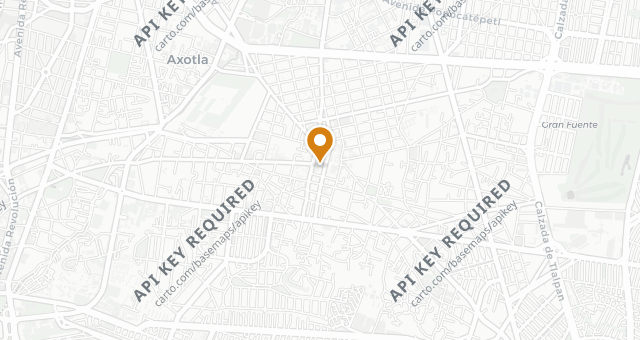 Map showing Los Danzantes Mexico City