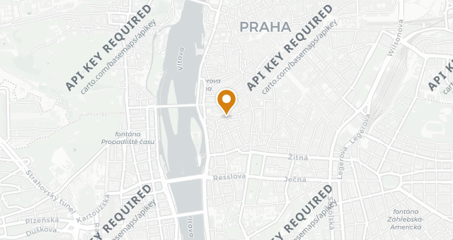 Map showing Alma Prague