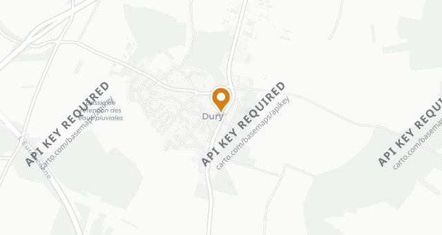 Map showing La Bonne Auberge