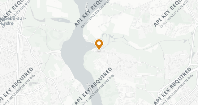Map showing Le Manoir de la Régate