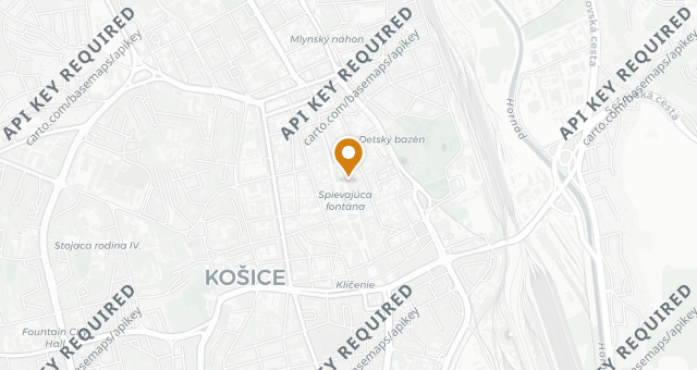Map showing Kaviareň Slávia