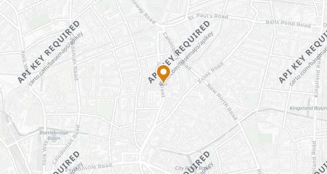 Map showing Ottolenghi Islington