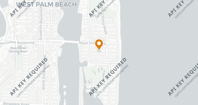 Map showing Café Boulud