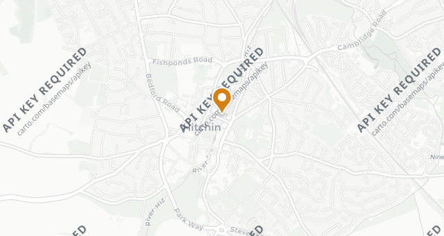 Map showing Hermitage Rd