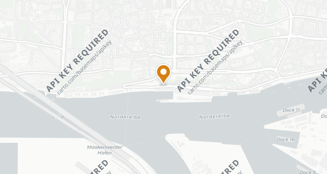 Map showing am kai | restaurnt. seafood. drinks. elbblick