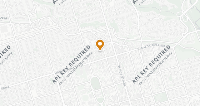 Map showing Okeya Kyujiro Toronto