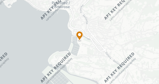 Map showing Restavracija Marina Portorož