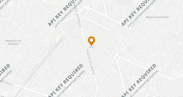 Map showing Bistrot Augustin