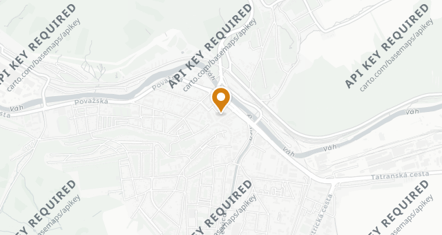 Map showing Bonsai restaurant Ružomberok