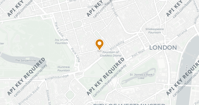 Map showing Ormer Mayfair
