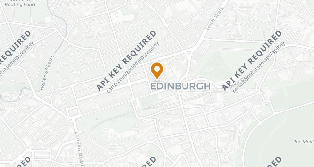 Map showing Dishoom Edinburgh