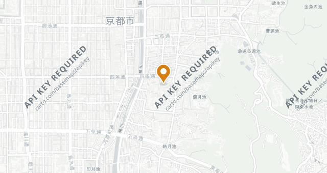 Map showing Gion Okada