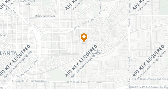 Map showing Fred's Meat & Bread