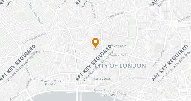 Map showing St. Barts