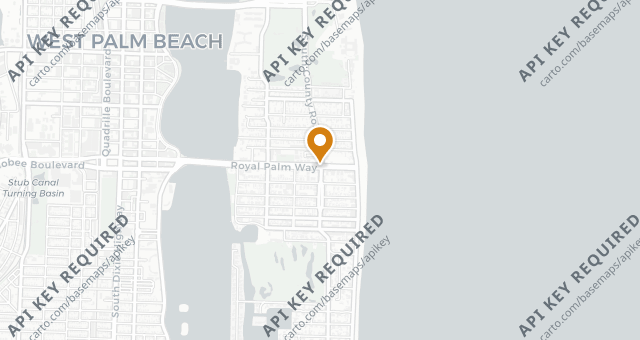 Map showing La Goulue Palm Beach