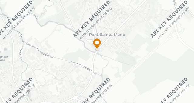 Map showing Bistrot DuPont
