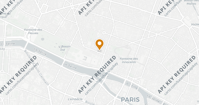 Map showing Les Halles St. Honoré