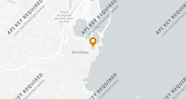 Map showing L'Arazur