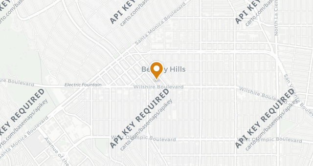 Map showing Spago Beverly Hills
