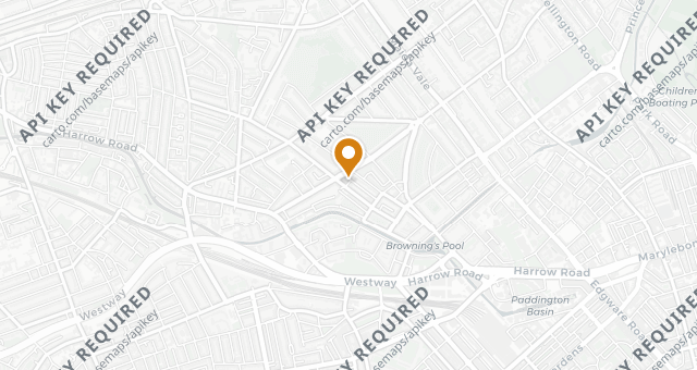 Map showing The Hero
