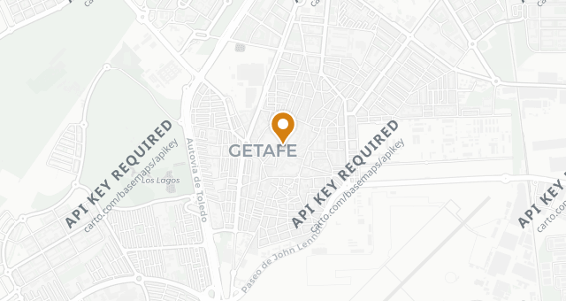 Map showing Casa de Pías