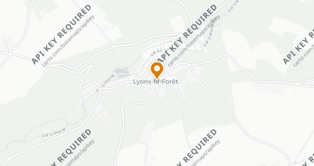 Map showing Le Bistro du Grand Cerf
