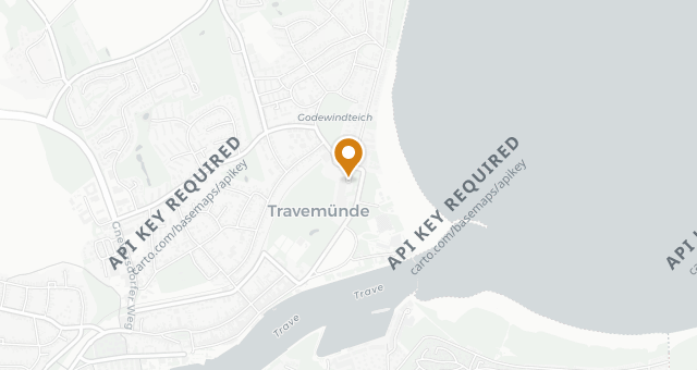 Map showing Tellerwerk Travemünde