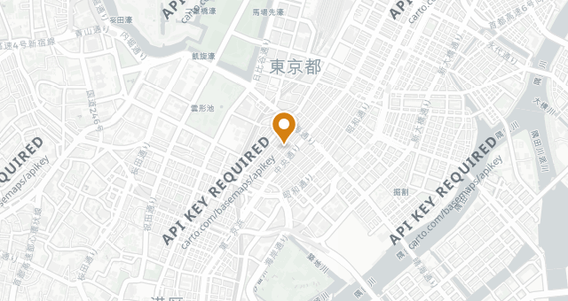 Map showing GINZA KATSUKAMI II