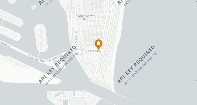 Map showing HaSalon Miami