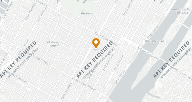 Map showing Le Jardinier New York