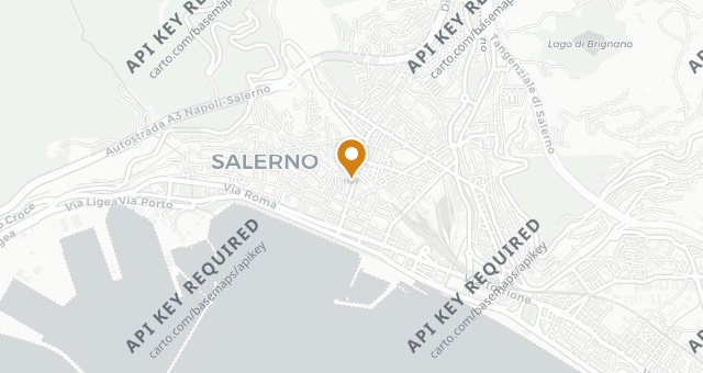 Map showing Suscettibile Salerno