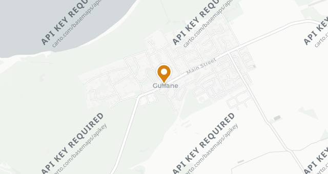 Map showing La Potinière