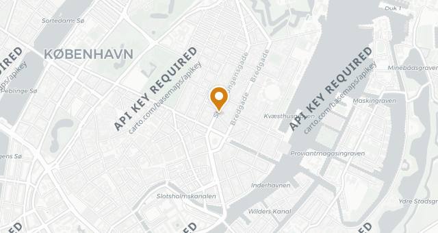 Map showing Restaurant Palægade
