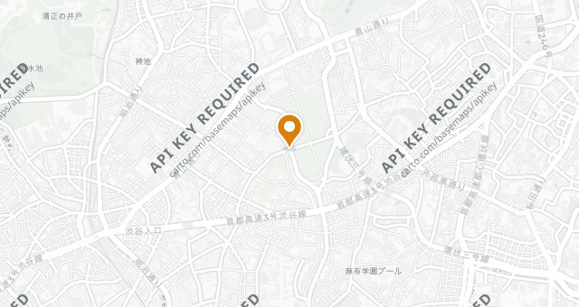 Map showing Tanakada Nishiazabuten