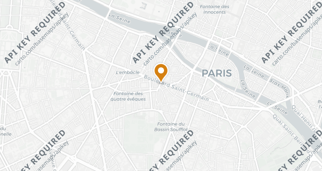 Map showing L’Avant-Comptoir de la Mer