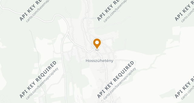 Map showing Hosszú Tányér