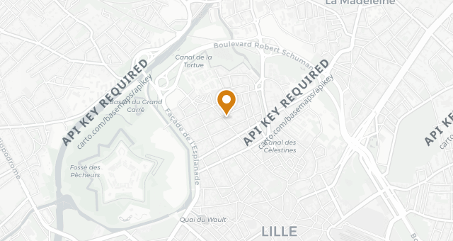 Map showing Chez Georges