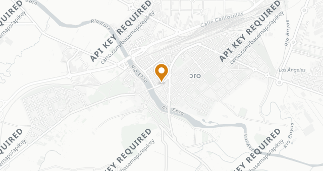 Map showing La Vasca