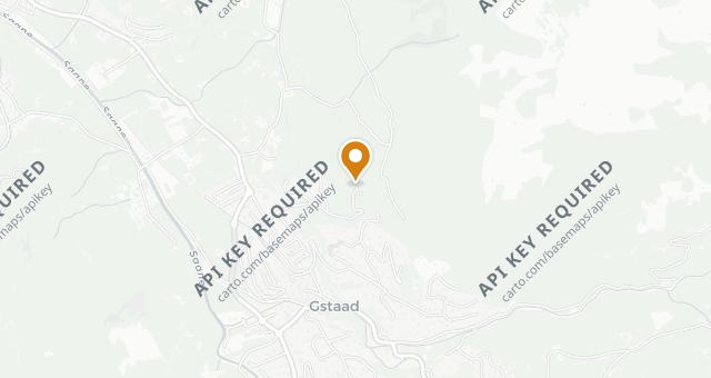 Map showing Le Grand Chalet Gstaad