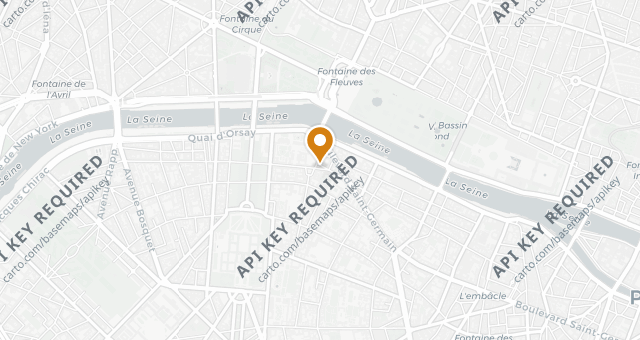 Map showing Café des Ministères