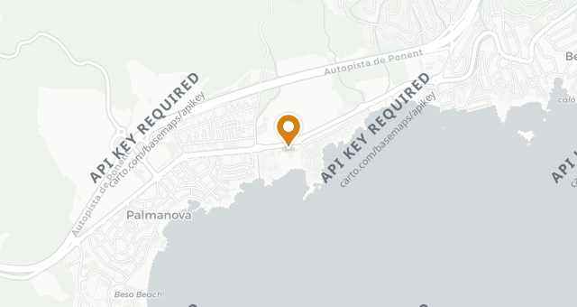 Map showing Es Fum