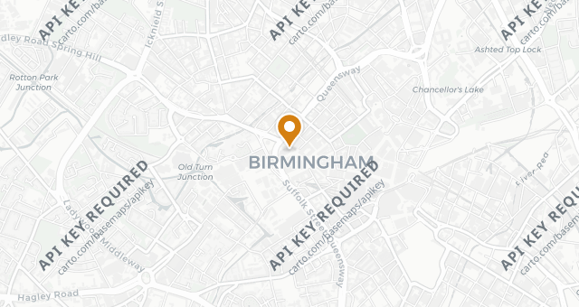 Map showing Dishoom Birmingham
