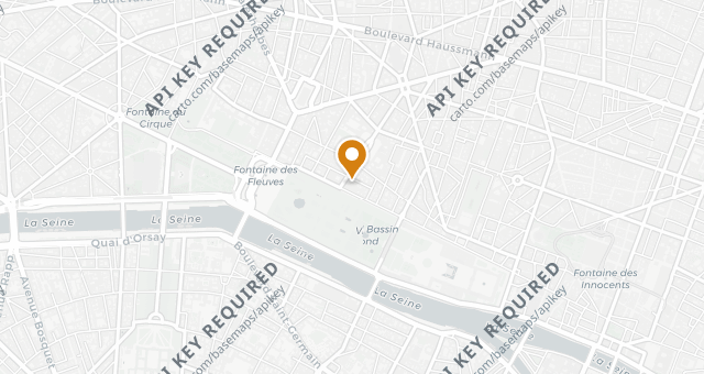 Map showing Restaurant Le Meurice Alain Ducasse